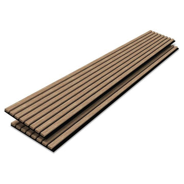 Tönnen Luxury Acoustic Wood Slat Panels | 2pack | 94x11x0.8″ each | Premium Interior Wall Décor (German Wood)