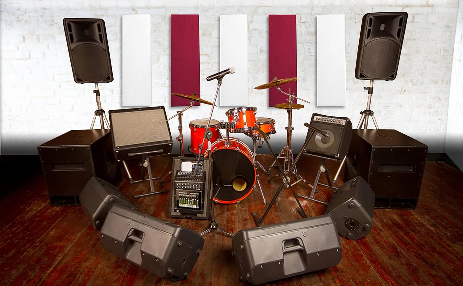 Tönnen 2-pack WHITE Acoustic Panel 36x13x 2inch