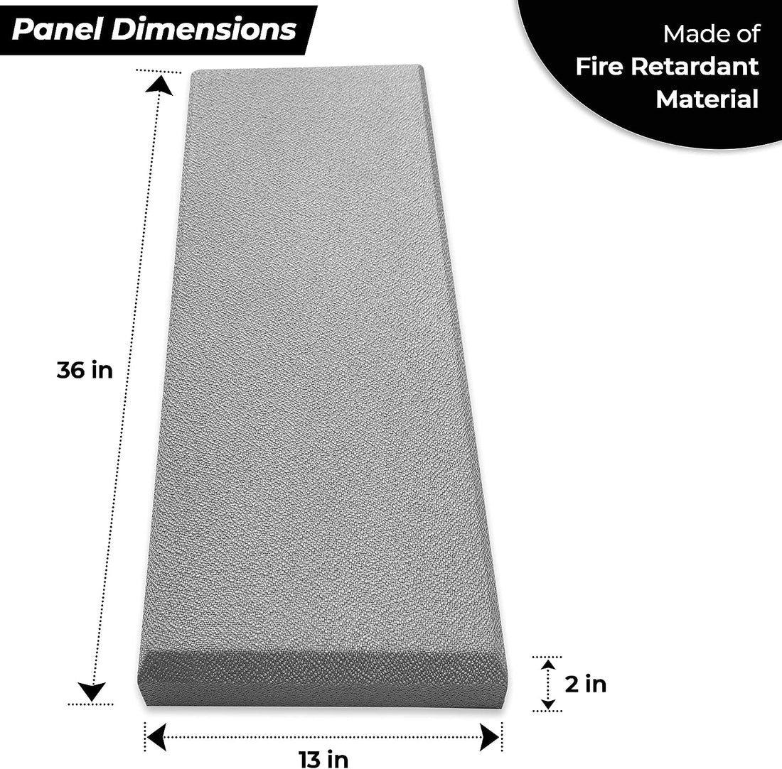 Tönnen 2-pack GRAY Acoustic Panel 36x13x 2inch