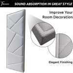 Tönnen Sublime WHITE Acoustic Panel 38x15x2 inches. Premium Innovative Coconut fiber (Single Panel)