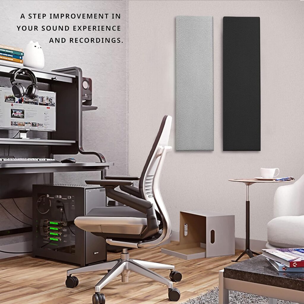 Tönnen 2-pack BLACK Acoustic Panel 36x13x 2inch